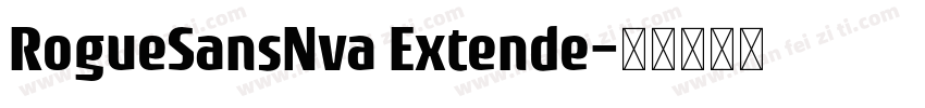 RogueSansNva Extende字体转换